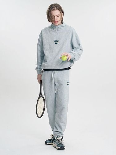 GRAND BANDING SWEAT JOGGER PANTS_GRAY - CLEVER FIELD - Modalova