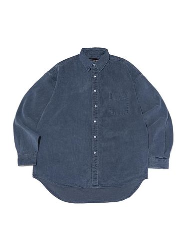 Corduroy Overfit Cotton Pigment Shirt [Navy] - OTHERFITS - Modalova