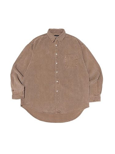 Corduroy Overfit Cotton Shirt [BROWN] - OTHERFITS - Modalova