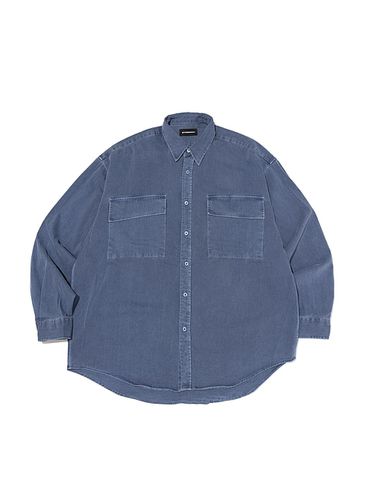 Cotton Pigment Pocket Point Over Shirt [Navy] - OTHERFITS - Modalova