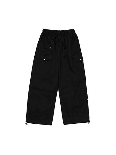 Pigment Cargostring Wide Pants (Black) - OTHERFITS - Modalova