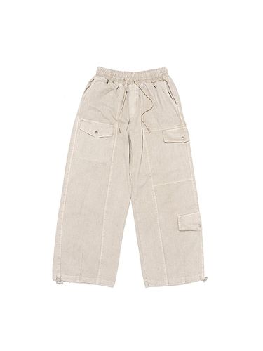 Pigment Cargo String Wide Pants (Beige) - OTHERFITS - Modalova