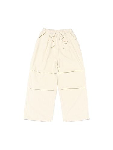 Corduroy Wide String Adjustable Pants [Ivory] - OTHERFITS - Modalova