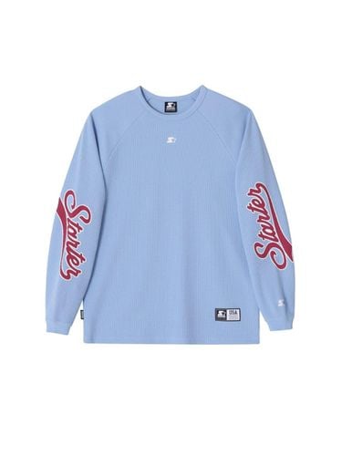 Wave Logo Waffle Long Sleeve SA243ILS28_SBL - STARTER - Modalova