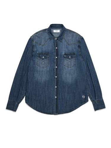 WESTERN SHIRT WASHED BLUE DENIM - Rolling Studios - Modalova