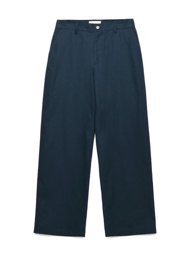 STRAIGHT CHINO PANTS COTTON TWILL DARK NAVY - Rolling Studios - Modalova