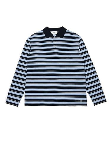 STRIPE POLO SHIRT NAVY / SKYBLUE - Rolling Studios - Modalova