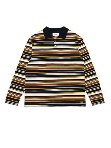 STRIPE POLO SHIRT BROWN / YELLOW - Rolling Studios - Modalova