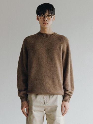 High Neck Wool Knit Sweater (L brown) - theweatherisawesome - Modalova