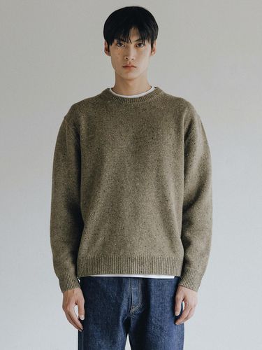 Harbour Wool Knit Sweater (Khaki) - theweatherisawesome - Modalova