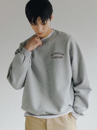 Weather Sweatshirt (Gray) - theweatherisawesome - Modalova