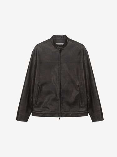 Washing Leather Rider Jacket - MIND BRIDGE women - Modalova