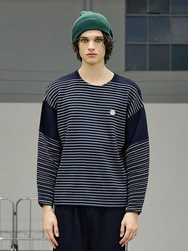 Jersey Stripe T-Shirt NAVY - yoyoyoy - Modalova