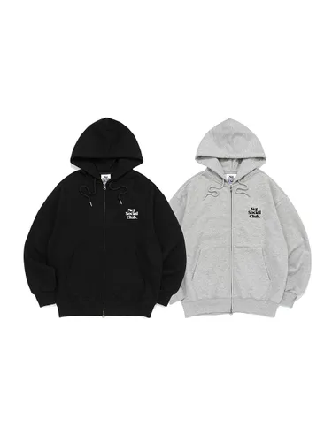 PACK] SMALL LOGO HOOD ZIP - UP (2COLOR) - Net Social Club - Modalova