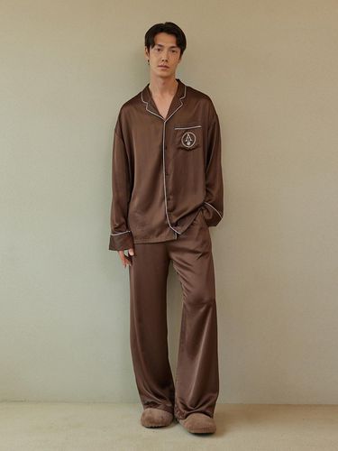 CLASSIC PAJAMA SET_Dark Brown - atempo - Modalova