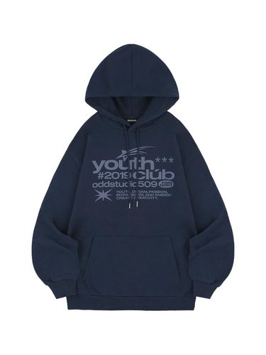 Youth Club Type Graphic Oversized Fit Hoodie - IND - ODD STUDIO - Modalova