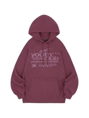 Youth Club Type Graphic Oversized Fit Hoodie - PLU - ODD STUDIO - Modalova