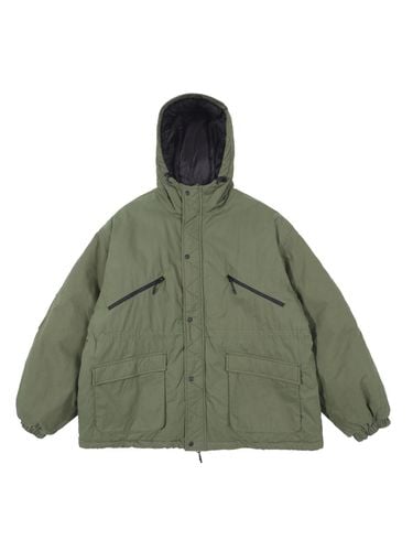 TECH Cotton Nylon Water-Resistant Lightweight Parka [GREEN] - HAVEOFFDUTY - Modalova