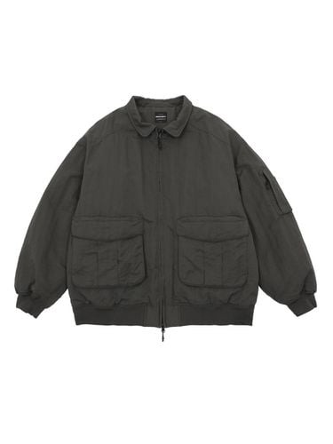 Military Utility Water-Repellent Bomber Jacket [Khaki] - HAVEOFFDUTY - Modalova