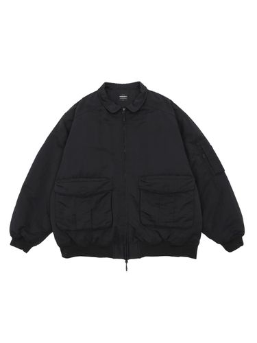 Military Insulated Utility Bomber Jacket [BLACK] - HAVEOFFDUTY - Modalova