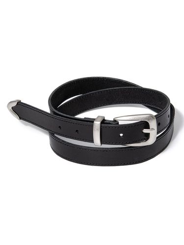 M) western edge cowhide leather belt (T025_black) - halden - Modalova