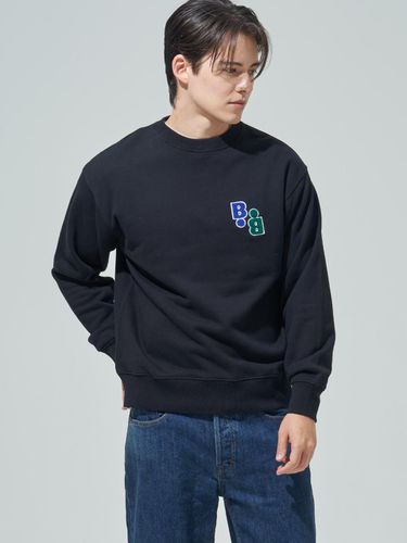 Logo Patch heavy weight sweatshirt_Black - BLUDOT - Modalova