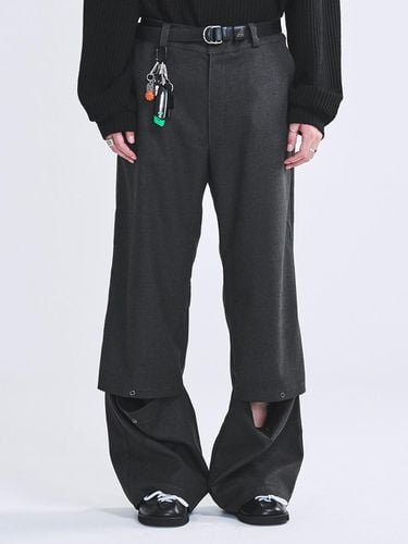 Snap Vent Relaxed Fit Flare Slacks [] - LA MER MA MAISON - Modalova