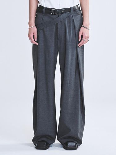 Wool Blend Pleated Wide Slacks [] - LA MER MA MAISON - Modalova