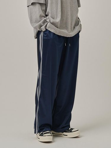 Side Line Training Polyester Track Pants [Navy] - Analogmood - Modalova