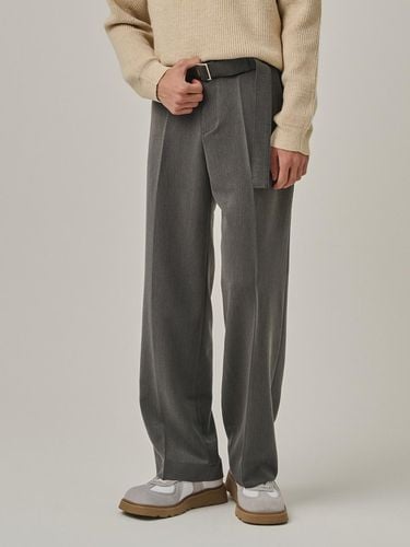 Easy TR High-Rise Semi-Wide Slacks [Charcoal] - Analogmood - Modalova