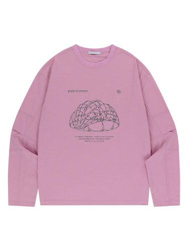 Shield Graphic Sorona Panel Long T-Shirt-Pink - OFFGRID - Modalova