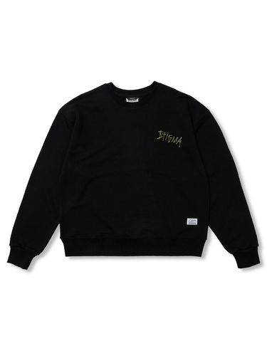 Doodle Oversized Crewneck Black - STIGMA - Modalova