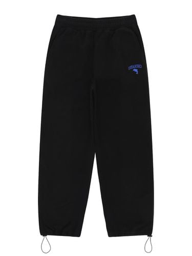 CHAIN EMBROIDERY FLEECE STRING PANTS - DOLPHIN WAVE APPAREL - Modalova