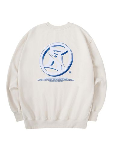 Round Logo Sweatshirt Cream - RADINEO - Modalova