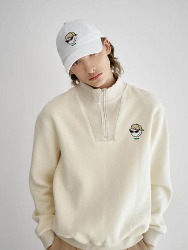 Swag Ball Half Zip Fleece Sweatshirt - goxo - Modalova