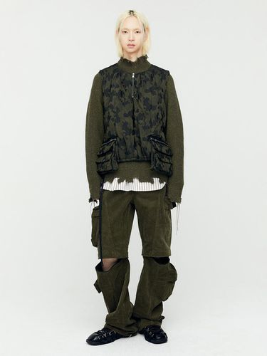 Camouflage Padded Turtle Vest [Green] (awa643m) - ADSB ANDERSSON BELL for MEN - Modalova