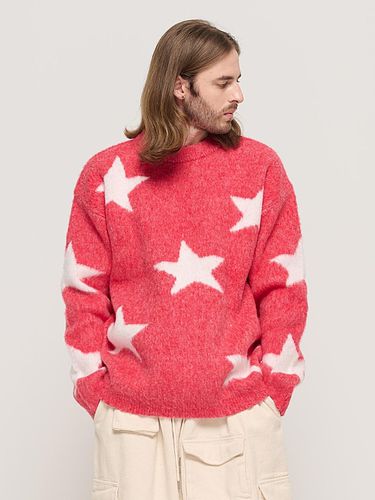 PREMIUM GRAPHIC MOHAIR KNIT (RED) - CARGOBROS - Modalova