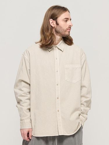 PIGMENT WASHED WORK SHIRT (BEIGE) - CARGOBROS - Modalova