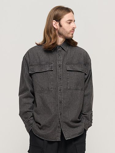 TWO POCKET DENIM OVERSIZED SHIRT () - CARGOBROS - Modalova