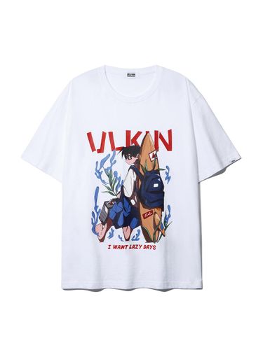 X JIN HYUNG Surfboard Oversized Fit T-Shirt - ULKIN - Modalova