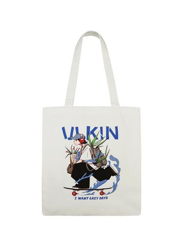 X Jin-hyung Artist Skateboard Eco Bag_Blue - ULKIN - Modalova