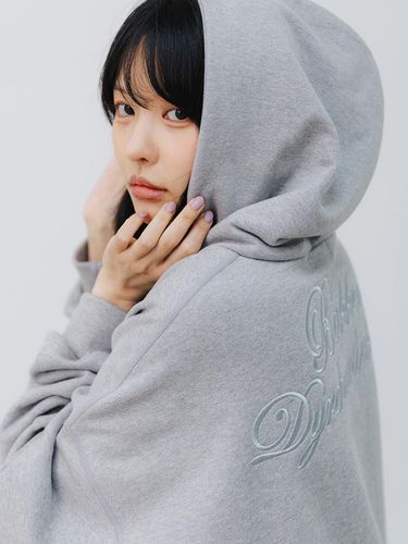 Back lettering Hoodie BK6797_Melange Gray - BAKKEN - Modalova