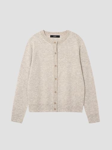 Wool Blend crewneck coloring knit cardigan - UNIT - Modalova