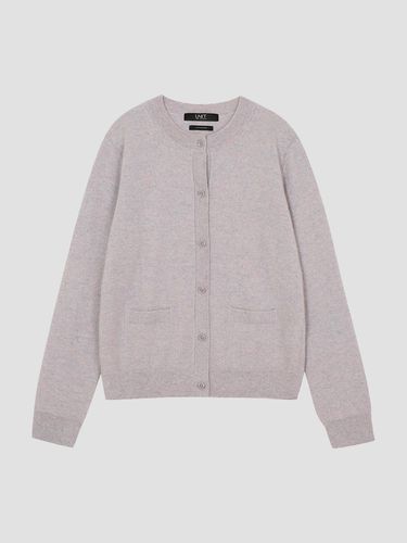 Cashmere crewneck pocket cardigan - UNIT - Modalova