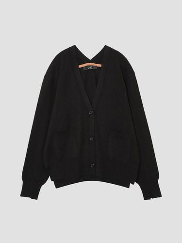 Mixed V-neck pocket knit cardigan - UNIT - Modalova