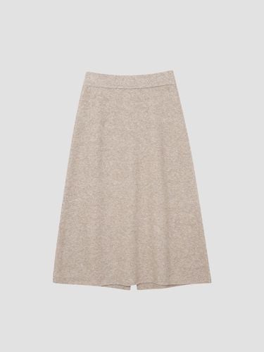 Fur Mixed A-line Knitwear skirt - UNIT - Modalova