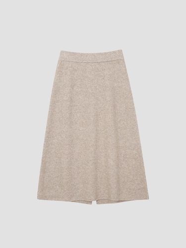 Fur Mixed A-line Knitwear skirt [UFI4 - KBS483N] - UNIT - Modalova