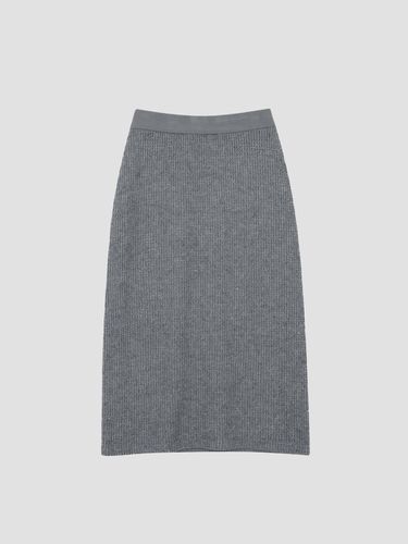 Mixed spinning spangle H-line knit skirt [UFI4 - K - UNIT - Modalova