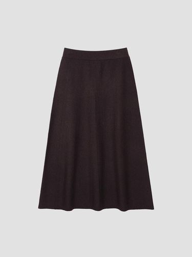 Our mixed A-line knit skirt [UFI3] - UNIT - Modalova