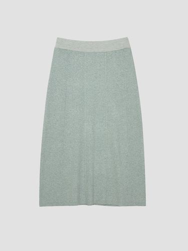 Our mixed spinning A-line cable knit skirt [UFI3 - UNIT - Modalova